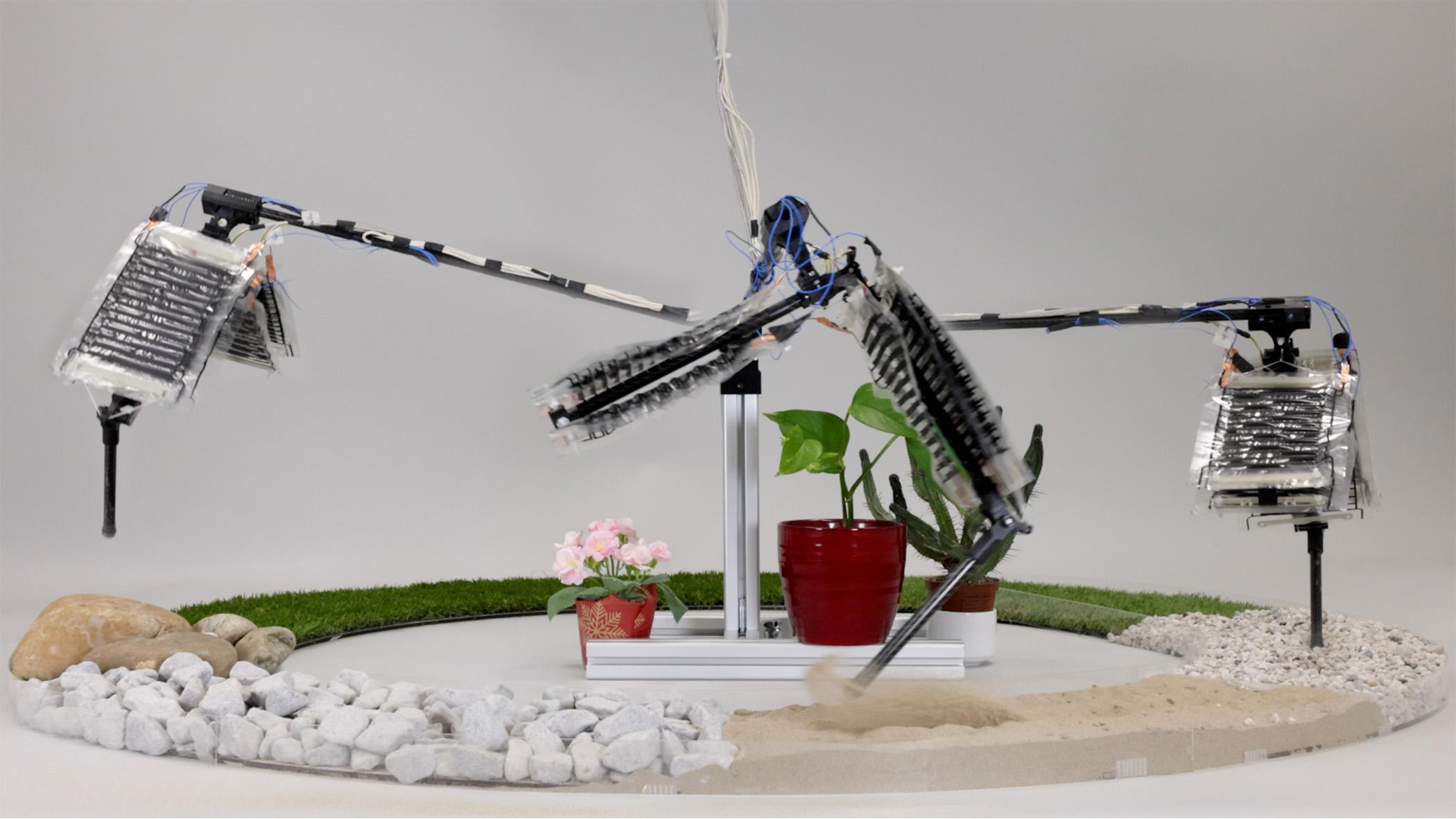 The electrohydraulic musculoskeletal robotic leg over varied terrain